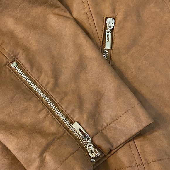 Chico’s Faux Leather Jacquard Moto Jacket Size 2X - Picture 10 of 12